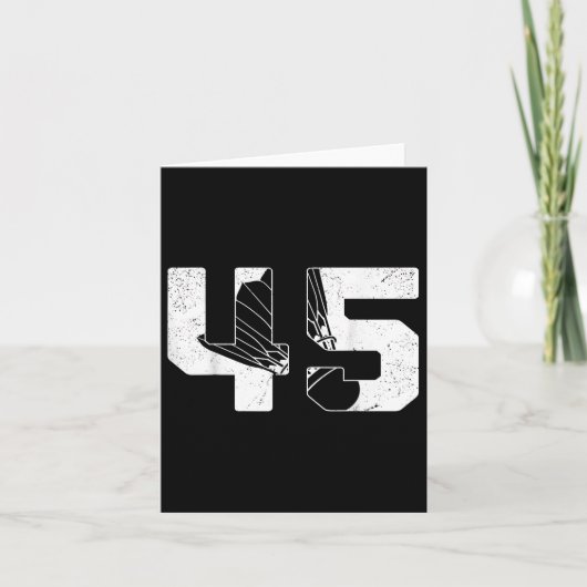 45e Verjaardag Mannen Badminton Speler Badminton 4 Kaart (Voorkant)