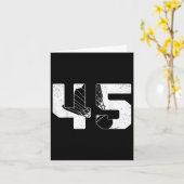 45e Verjaardag Mannen Badminton Speler Badminton 4 Kaart (Gele Bloem)