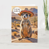 45e verjaardag Meerkat met een sombrero Kaart (Voorkant)