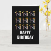 45e verjaardag met kaarsen kaart (Gele Bloem)