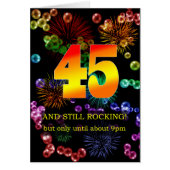 45e verjaardag nog steeds springend (Voorkant)