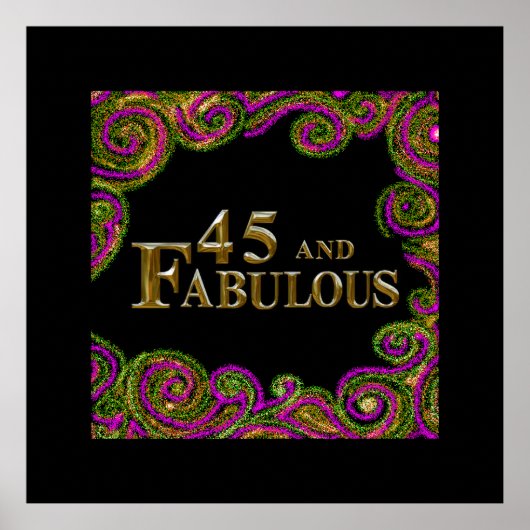 45e verjaardag  poster (Voorkant)