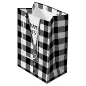 45e verjaardag ritssluiting op Buffalo Plaid Medium Cadeauzakje (Voorkant Gekanteld)
