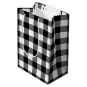 45e verjaardag ritssluiting op Buffalo Plaid Medium Cadeauzakje (Achterkant Gekanteld)