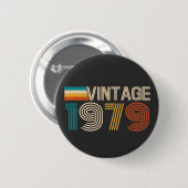 45e verjaardag ronde button 5,7 cm (Voorkant /achterkant)