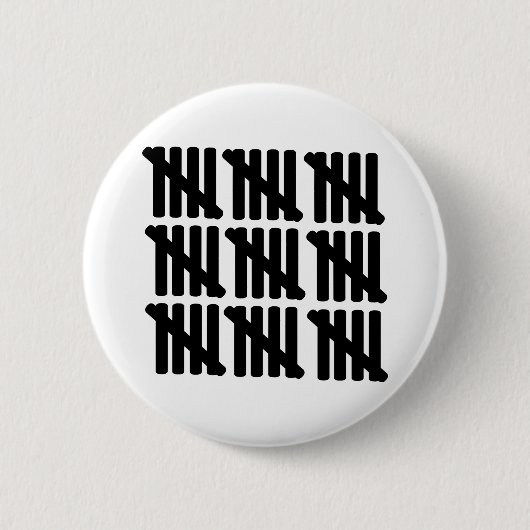 45e verjaardag ronde button 5,7 cm (Voorkant)