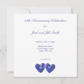 45e verjaardag Sapphire Hearts Kaart (Achterkant)