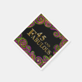 45e verjaardag servet (Hoek)