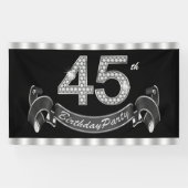 45e verjaardag spandoek (Horizontaal)