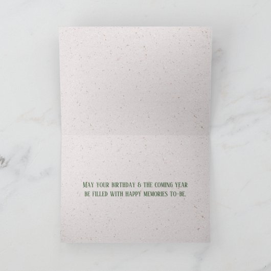 45e verjaardag Succulent Plant op Terrazzo Kaart (Binnen)