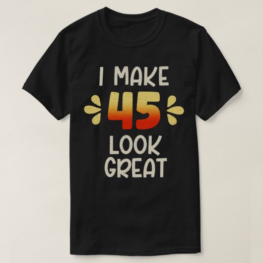45e verjaardag t-shirt (Design voorkant)