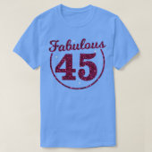 45e verjaardag t-shirt (Design voorkant)