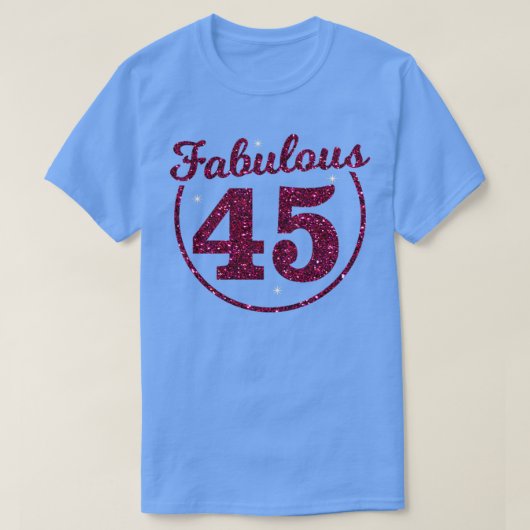 45e verjaardag t-shirt (Design voorkant)
