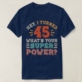 45e verjaardag t-shirt (Design voorkant)