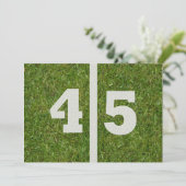 45e verjaardag! uitnodiging (Staand voorkant)