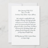 45e Verjaardagsfeest Custom Photo Floral Kaart (Achterkant)