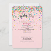 45e verjaardagsfeestje confetti uitnodiging (Voorkant)