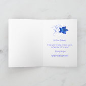 45e verjaardagskaart met abstracte vierkantjes. kaart (Binnen)