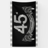 45e verpartijfeest spandoek (Verticaal)