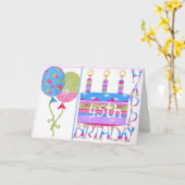 45e Wenskaart ter gelegenheid van de geboorte van Kaart (Gele Bloem)