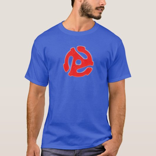 45RPM Record Patch T-shirt voor mannen (Voorkant)