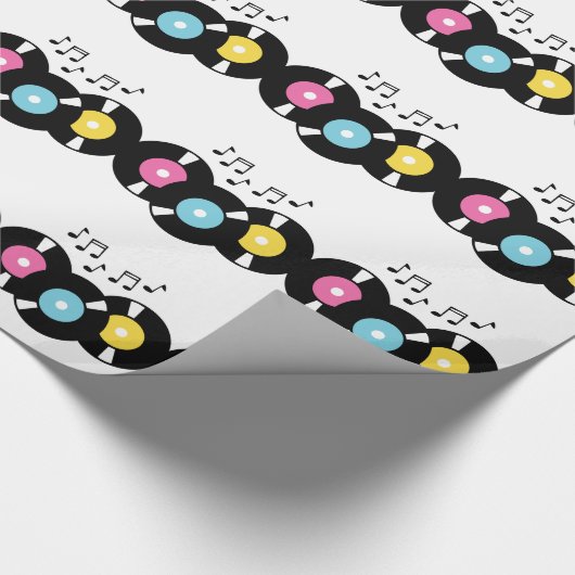 45s records cadeaupapier (Hoek)