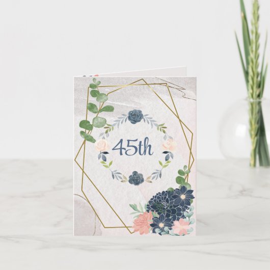 "45ste" jubileumwens kaart (Voorkant)