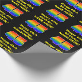 45ste verjaardag: Leuke, kleurrijke regenboog geïn Cadeaupapier (Hoek)