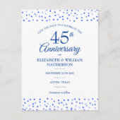 45th 65th Wedding Jubileum Hartelijk sparen de Dat Briefkaart (Voorkant)