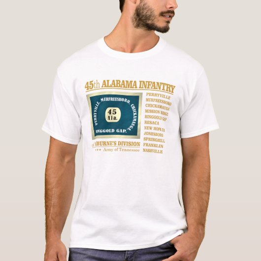 45th Alabama Infantry (BA2) T-shirt (Voorkant)