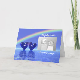 45th Anniversary Sapphire Hearts Photo Kaart
