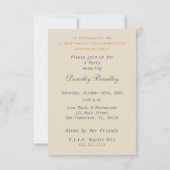 45th Birthday Celebration Carousel Custom Invite Kaart (Achterkant)