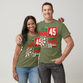 45th Birthday Darts Grappig Gezegde Darts Gezegden T-shirt (Unisex)