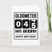 45th Birthday Oldometer Kaart (Voorkant)