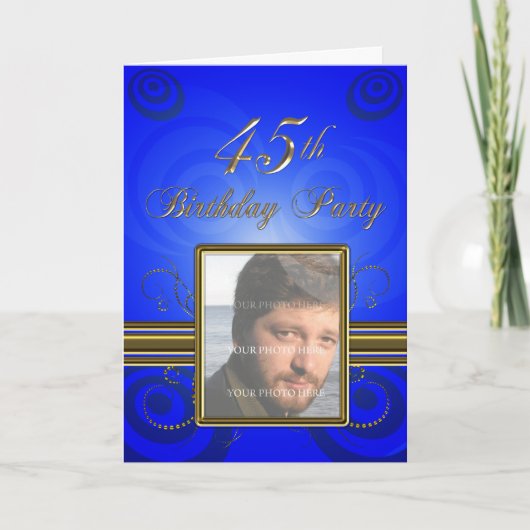 45th Birthday party Invitation (Voorkant)