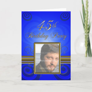 45th Birthday party Invitation