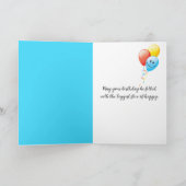 45th Birthday Psychedelic 3D Abstract Kaart (Binnen)