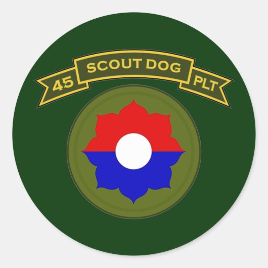 45th IPSD - 9th Infantry Ronde Sticker (Voorkant)