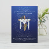 45th Ordination Jubileum Invitation Sapphire Bl (Staand voorkant)