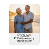 45th Wedding Anniversary Save the Date Photo Magneet (Verticaal)