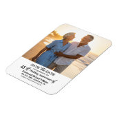 45th Wedding Anniversary Save the Date Photo Magneet (Linkerzijde)