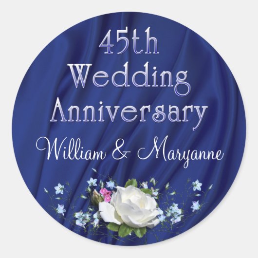 45th White Rose Jubileum Party Stickers (Voorkant)