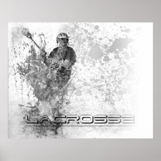 45x36 aangepast  Lacrosse B/W-platter Poster