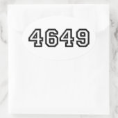 4649 Japanese Slang Yoroshiku Ovale Sticker (Tas)