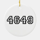 4649 Japans Slang Yoroshiku Keramisch Ornament (Achterkant)