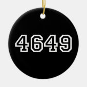 4649 Japans Slang Yoroshiku Keramisch Ornament (Voorkant)