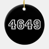 4649 Japans Slang Yoroshiku Keramisch Ornament (Achterkant)