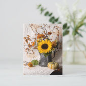 4663 Autumn Floral Briefkaart (Staand voorkant)