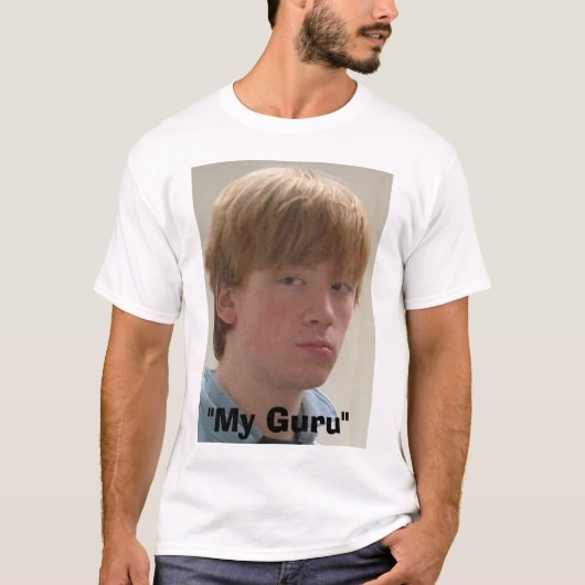 468651167_l, "Mijn goeroe" T-shirt (Voorkant)
