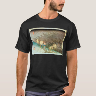 46. 庄 宿, 広 Shōno-juku, Hiroshige, Ukiyo-e T-shirt